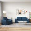 vidaXL Sofa 2 pcs Blau Gesamtabmessungen: 182 x 80 x 82 cm (B x T x H)