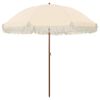 vidaXL Strandparasol 205 x 205 x 210 cm Polyester und Stahl Rund