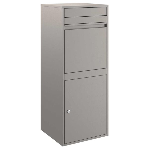 vidaXL Paketdrop-Box mit T&uuml;r Rostig 41 x 38 x 103 cm Wetterfeststahl