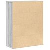 vidaXL B&uuml;cherregal Grau Sonoma 60x24x76,5 cm Holzwerkstoff