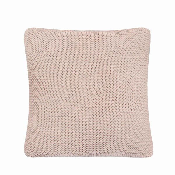 vidaXL Wurfkissen Geflecht mit Kissen 2 pcs Rosa 45 x 45 cm Baumwolle