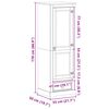 vidaXL Kleiderschr&auml;nke Wei&szlig; 55 x 50 x 170 cm Massives Kiefernholz