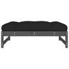vidaXL Gartenhocker Grau 120x80 cm Massivholz Kiefer