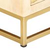 vidaXL TV-Schrank Golden 120x30x40 cm Massivholz Mango