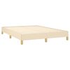 vidaXL Bettgestell ohne Matratze Creme 140x200 cm Stoff