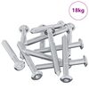 vidaXL Schraube 1800 stk. Silber M6 x 50 mm Stahl