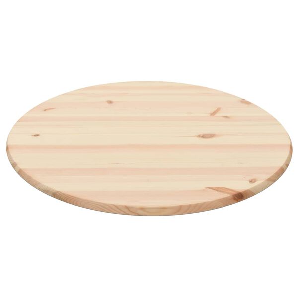 vidaXL Tischplatte Kiefernholz Natur Rund 25 mm 90 cm