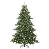 vidaXL K&uuml;nstlicher klappbarer Weihnachtsbaum Gr&uuml;n 240 cm PVC und Stahl