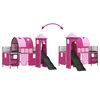 vidaXL Kinderloftbett Schwarz und Pink 99,5 x 200 cm Metall