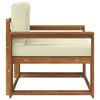 vidaXL Outdoor Mittelsofa Massivholz Akazie Natur