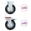 vidaXL 24 Stk. Rollen 200 mm