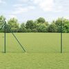 vidaXL Zaunpfosten Gr&uuml;n 25 x 1,5 m (36 mm Maschen) Stahl