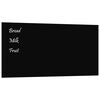 vidaXL Magnettafel Wandmontage Schwarz 100x50 cm Hartglas