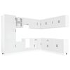 vidaXL 14-tlg. K&uuml;chenschrank-Set Lucca Wei&szlig; Holzwerkstoff