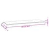 vidaXL Gartenbank-Auflage Türkis 180x50x7 cm Oxford-Gewebe