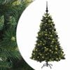 vidaXL K&uuml;nstlicher Weihnachtsbaum mit Weihnachtskugel 120 cm 150 LEDs