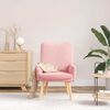 vidaXL Sessel Rosa 63 x 67 x 94 cm Schafstoff und Sperrholz