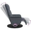 vidaXL Massage Relaxsessel Dunkelgrau 91 x 71 x 105 cm Samt