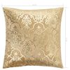 vidaXL Kissen 2 Stk. Foliendruck Beige und Golden 40x40 cm Samt