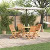 vidaXL Garten Essgruppe 5 pcs Braun Akazie Massivholz
