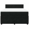 vidaXL Boxspringbett mit Matratze Schwarz 140x190 cm Samt