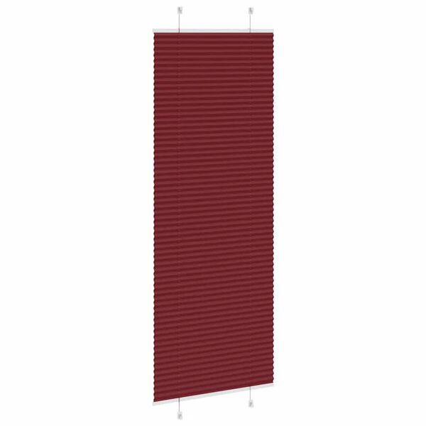 vidaXL Plissee Bordeauxrot 75x200 cm Stoffbreite 74,4 cm Polyester