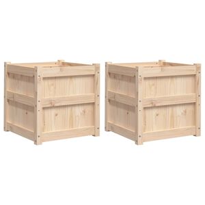 vidaXL Pflanzk&uuml;bel 2 Stk. Massivholz Kiefer