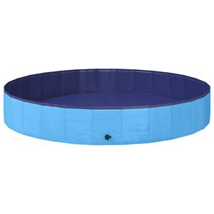 vidaXL Hundepool Blau &Oslash;200 x 30 cm Dicker PVC