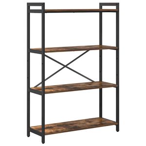 vidaXL B&uuml;cherregal 80 x 30 x 120 cm Holzwerkstoff Ger&auml;ucherte Eiche