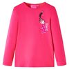 vidaXL Kinder-Langarmshirt Knallrosa 116