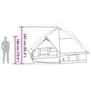vidaXL Teepee Zelt mit Dach Grau und Orange 490 x 410 x 210 cm
