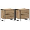 vidaXL Nachttisch 2 stk. Artisan-Eiche 50 x 39,5 x 50 cm Holzwerkstoff