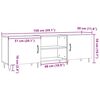 vidaXL TV-Schrank Altholz-Optik 150x30x50 cm Holzwerkstoff