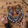 UNIDRAGON 273-tlg. Holzpuzzle Lovely Tiger King Size 30x38 cm