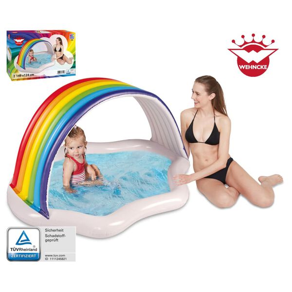 Happy People Aufblasbarer Pool mit Dach 149x124 cm