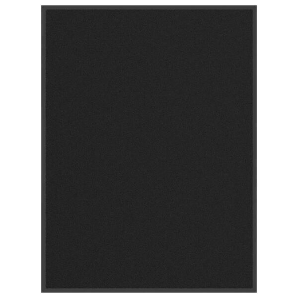 vidaXL Fu&szlig;matte Schwarz 90x120 cm