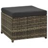 vidaXL 8-tlg. Garten-Lounge-Set mit Kissen Poly Rattan Grau