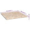 vidaXL K&uuml;chenarbeitsplatte Beige mit Marmor-Struktur 60x60x2,8 cm