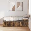 vidaXL Bettrahmen Ger&auml;ucherte Eiche 70 x 190 cm Holzwerkstoff