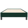 vidaXL Boxspringbett ohne Matratze Dunkelgr&uuml;n 80x220 cm Samt