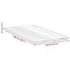 vidaXL Matratzenauflage Wei&szlig; 120 x 200 cm Strickstoff