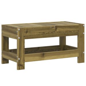 vidaXL Gartenhocker 62x30x32 cm Kiefernholz Impr&auml;gniert