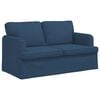 vidaXL Sofa 2 pcs Blau 144 x 80 x 85 cm Stoff