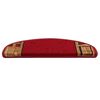 vidaXL Stufenmatten Selbstklebend 10 Stk. 65x21x4 cm Rot