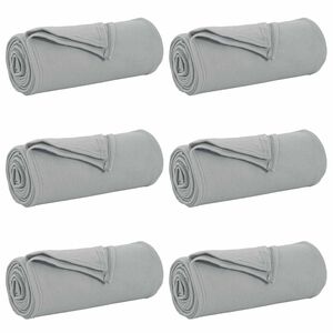 vidaXL Wohndecken 6 stk. Grau 240 x 220 cm 4.28 kg Fleece