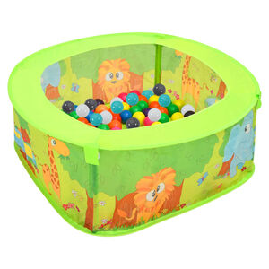 vidaXL B&auml;llebad mit 300 B&auml;llen 75x75x32 cm