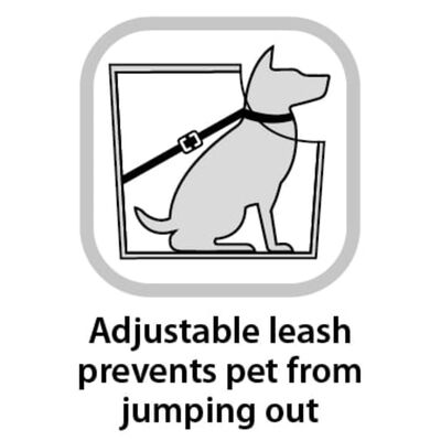 Hunde-Autositz (Farbe: grau mit Plüsch)