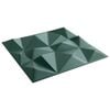 vidaXL Wandpaneele 12 pcs Diamant Gr&uuml;n 50 x 50 cm XPS Schaum