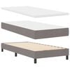 vidaXL Boxspringbett mit Matratze Taupe 200 x 180 cm Polyester