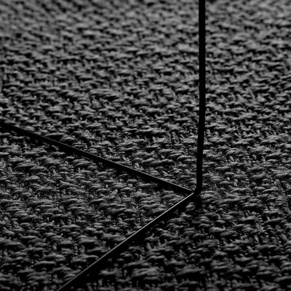 vidaXL Teppich ZIZUR Anthrazit 160x230cm Jute-Optik Indoor und Outdoor